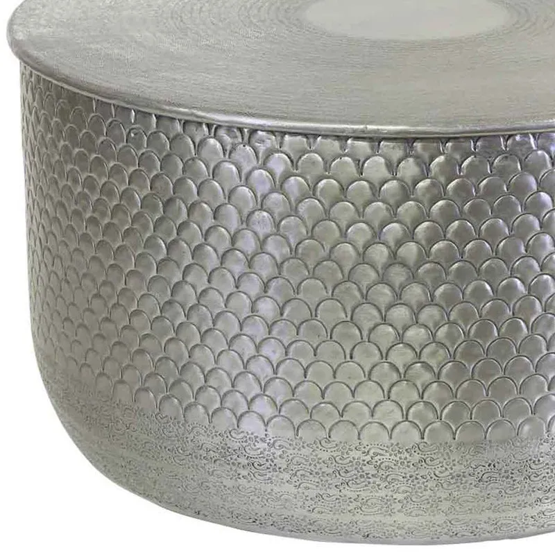 Table d'appoint orientale Alava argentée