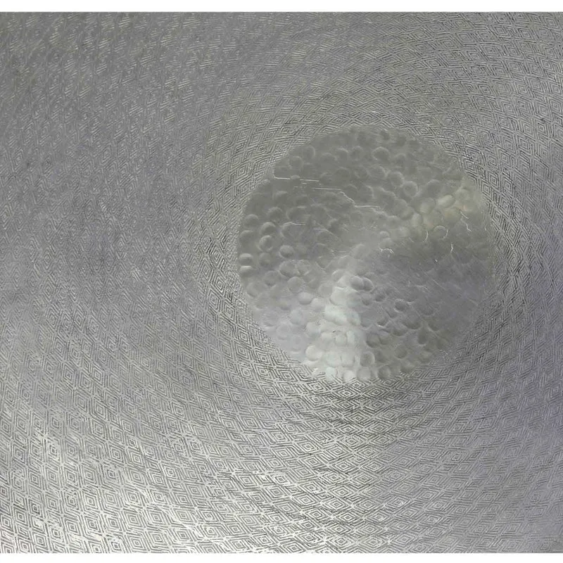 Table d'appoint orientale Alava argentée