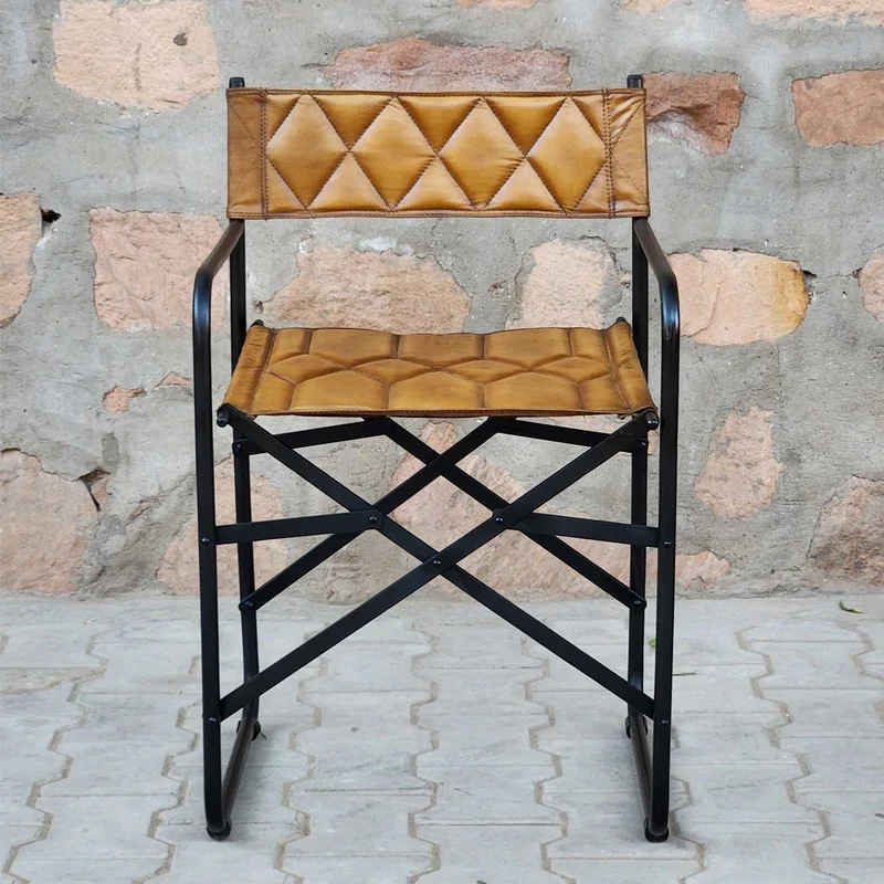 Fauteuil de réalisateur en cuir Riccardo