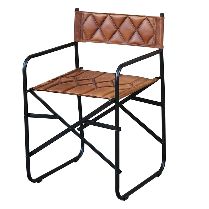 Fauteuil de réalisateur en cuir Riccardo