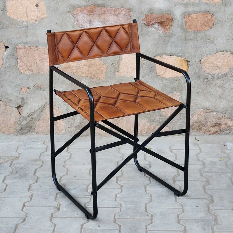 Fauteuil de réalisateur en cuir Riccardo