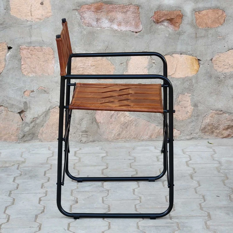 Fauteuil de réalisateur en cuir Riccardo
