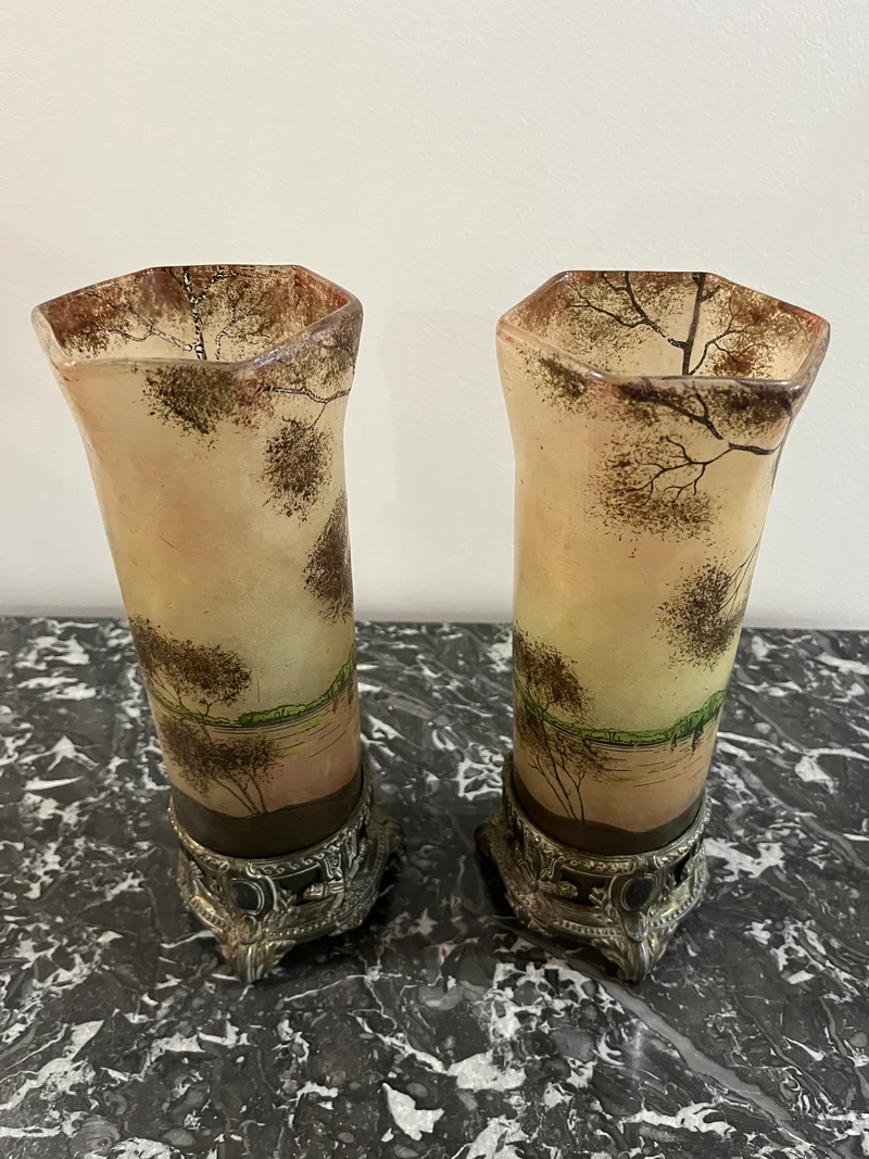 Paire de vase Legras