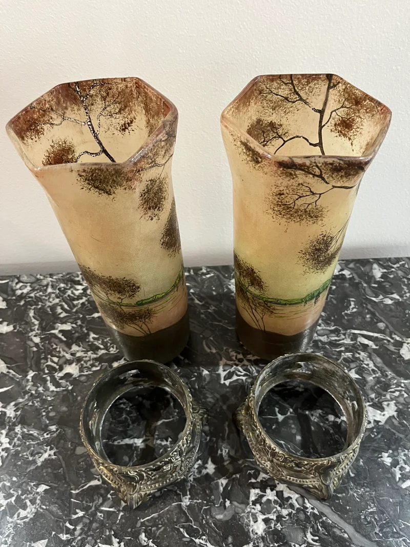 Paire de vase Legras