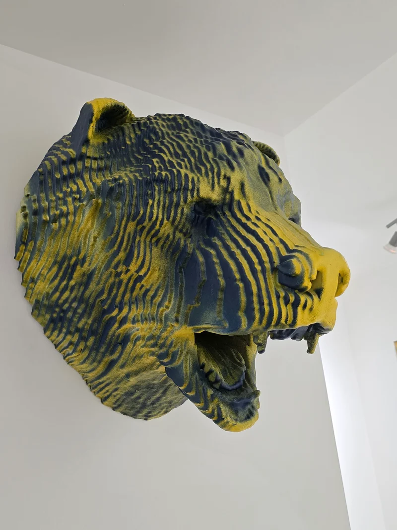 Trophée tête d’ours 3D