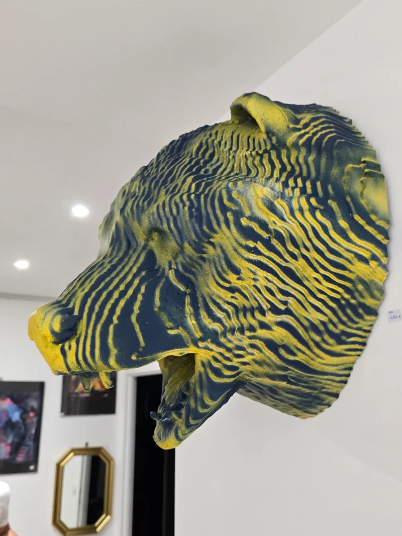 Trophée tête d’ours 3D