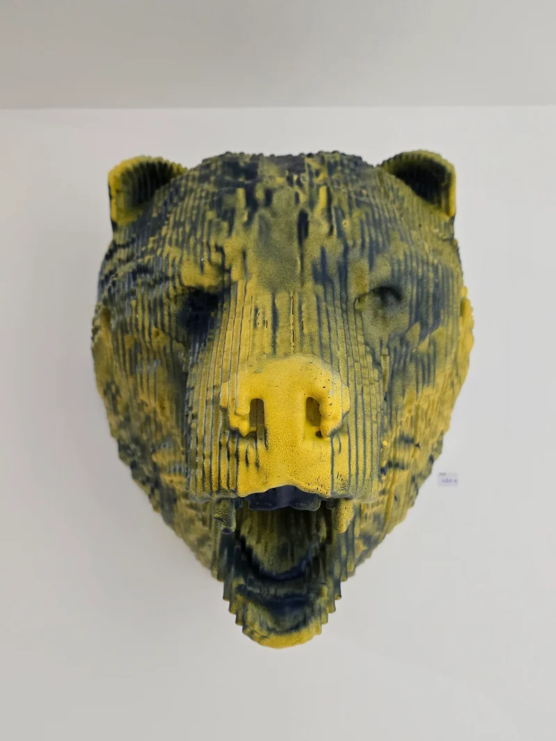 Trophée tête d’ours 3D