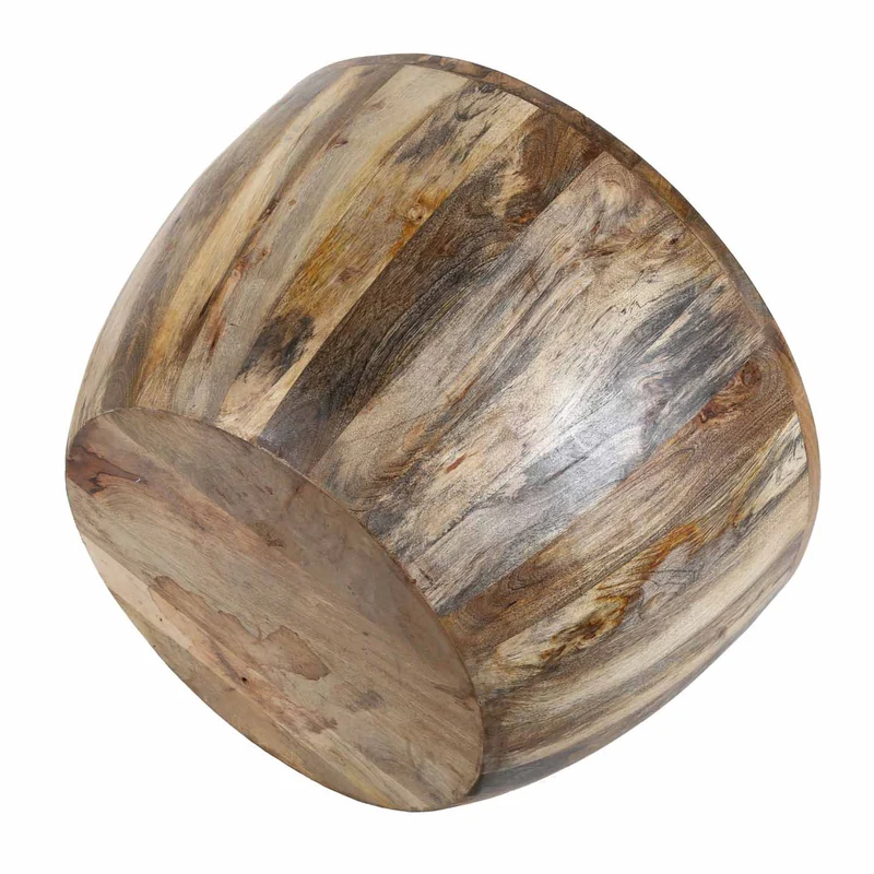 Table basse Torino ronde en bois massif