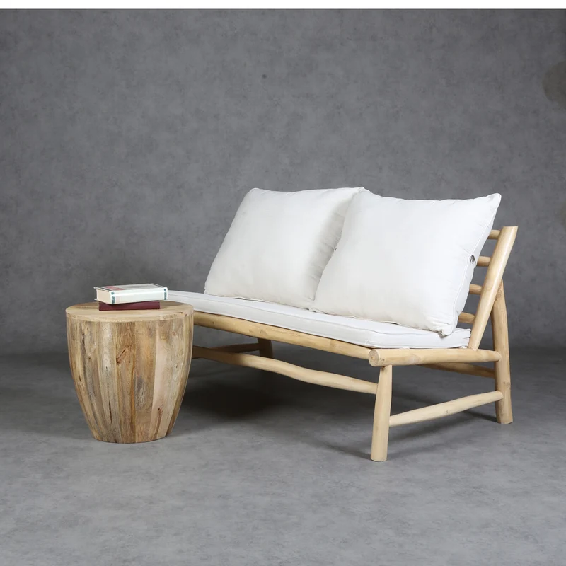 Table basse Torino ronde en bois massif