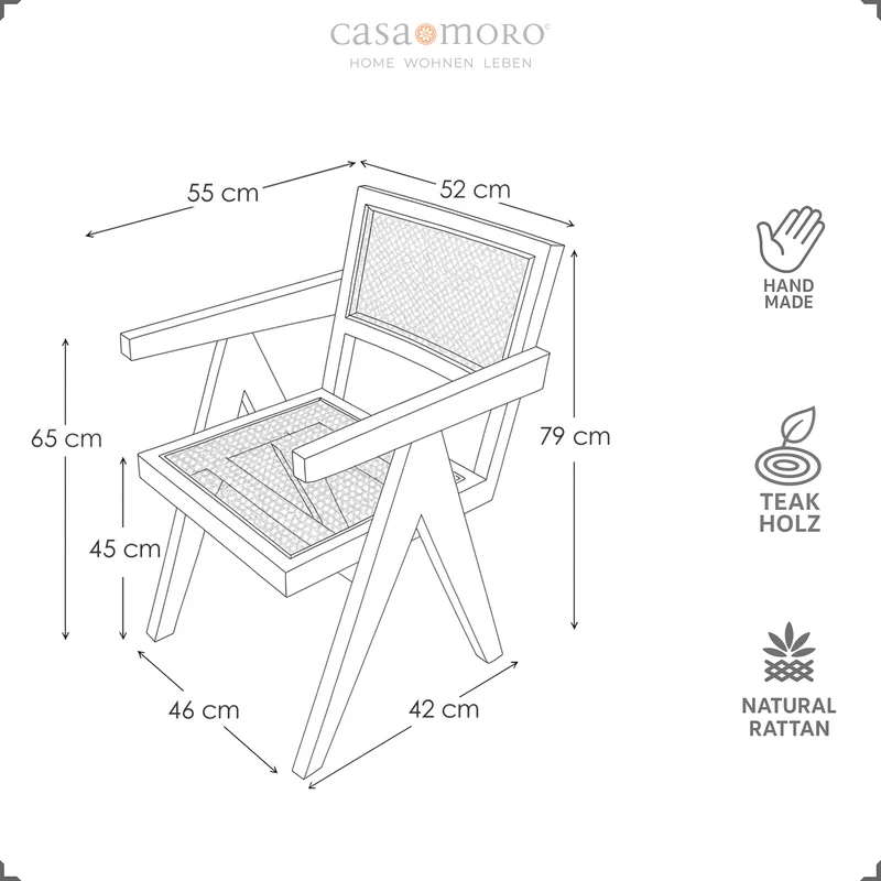 Fauteuil au tissage viennois