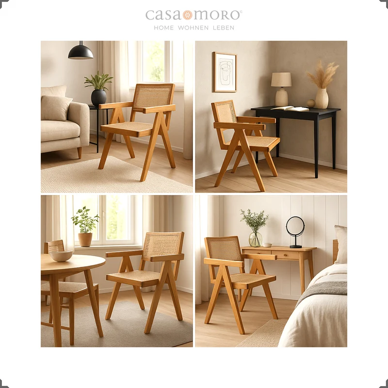 Fauteuil au tissage viennois
