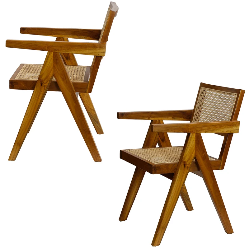 Fauteuil au tissage viennois