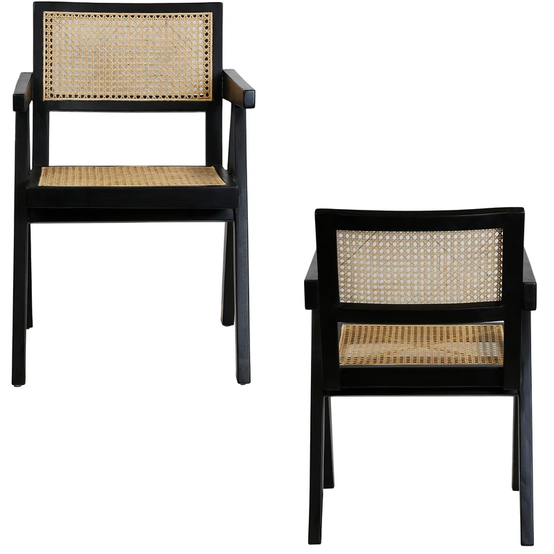 Fauteuil au tissage viennois