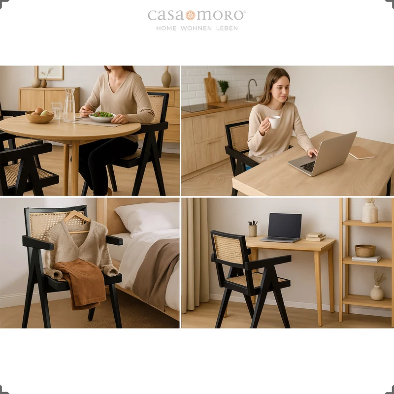 Fauteuil au tissage viennois