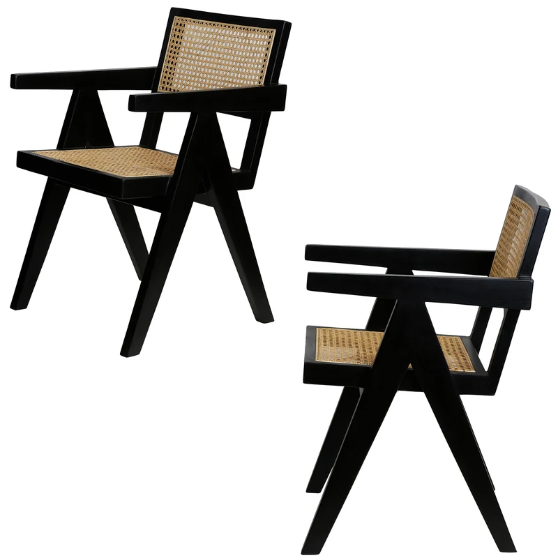 Fauteuil au tissage viennois