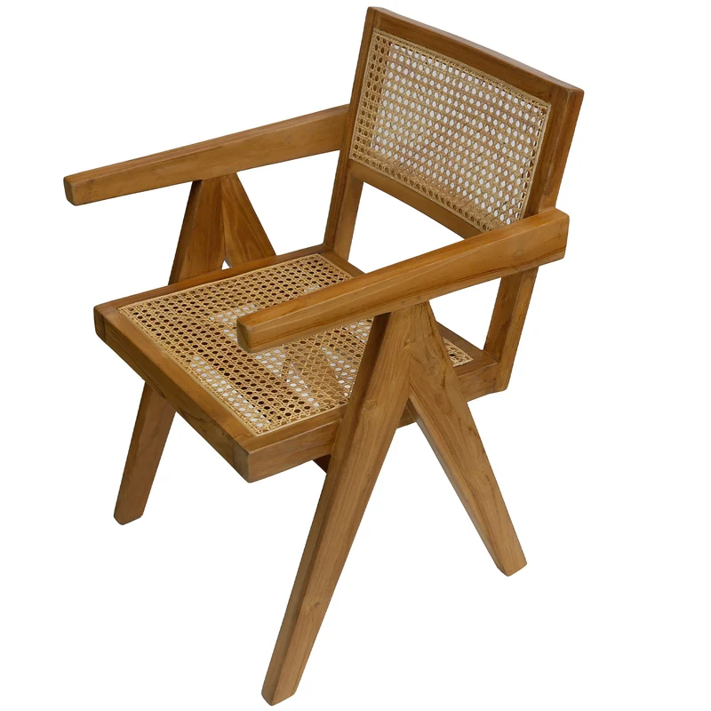 Fauteuil au tissage viennois