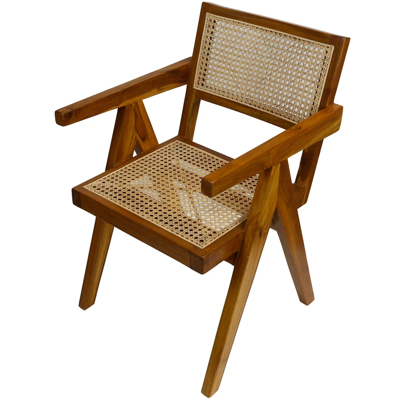 Fauteuil au tissage viennois