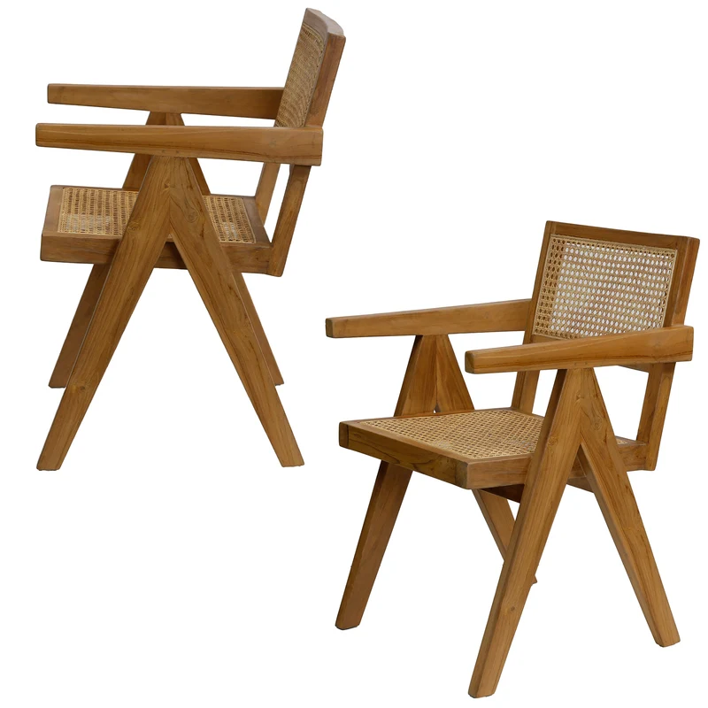 Fauteuil au tissage viennois