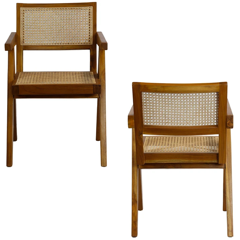 Fauteuil au tissage viennois