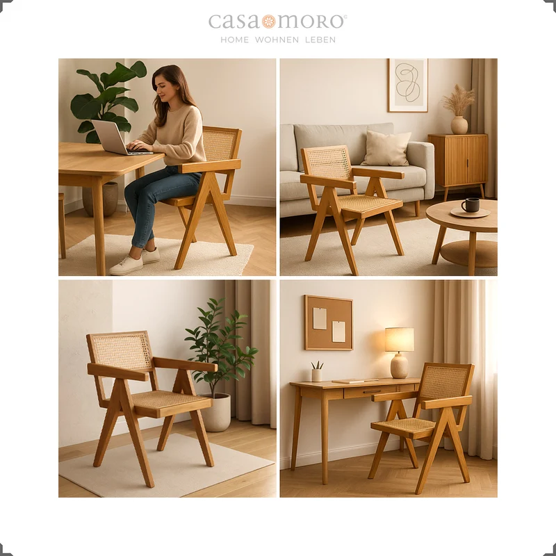 Fauteuil au tissage viennois