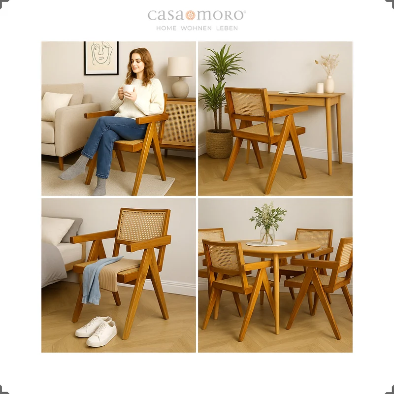 Fauteuil au tissage viennois