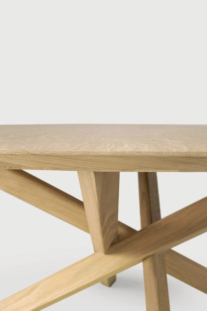 Table basse Ethnicraft - Mikado chêne (Ronde)
