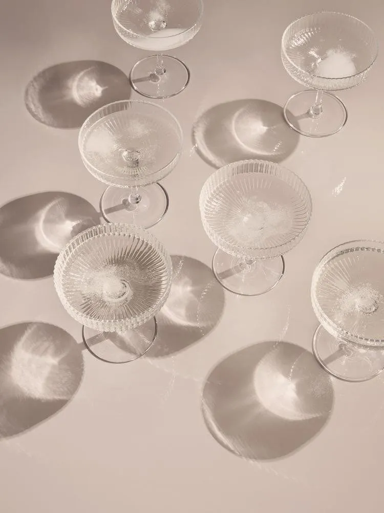 Coupes à Champagne Ferm Living - Ripple (set of 2)