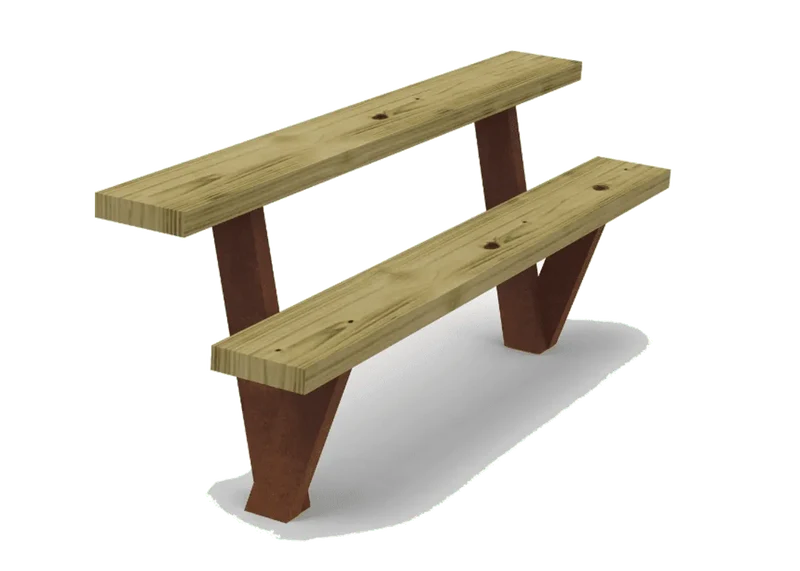 Assis-debout en bois naturel Olea