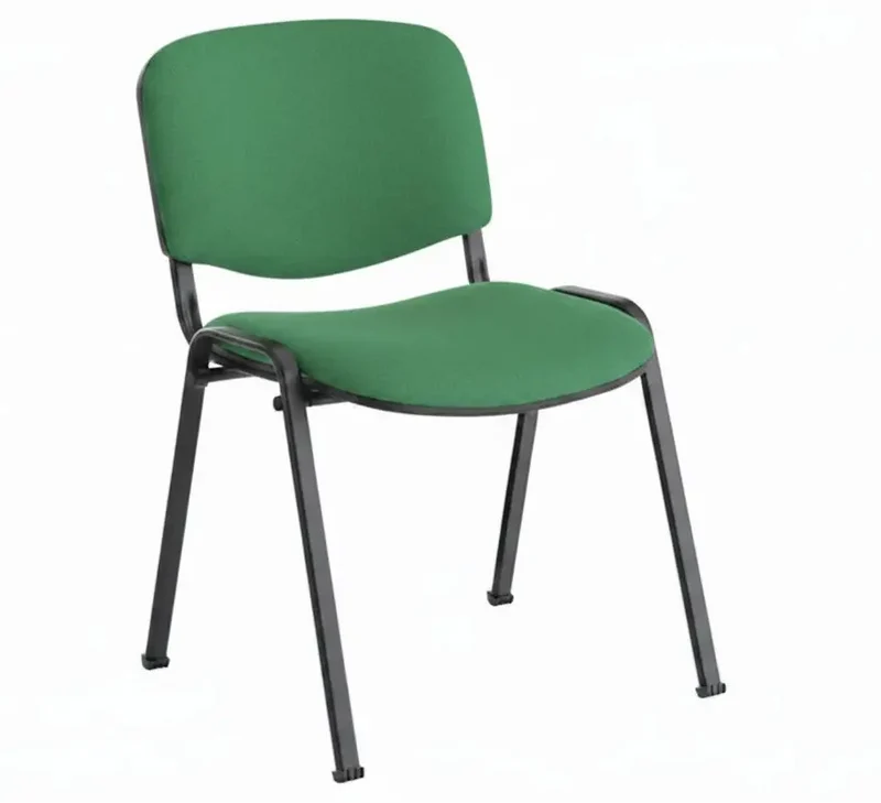 Chaise tissu Iso avec tablette écritoire et accoudoirs