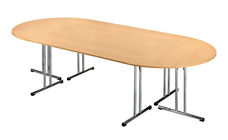 Table pliante mélaminée pieds chromés
