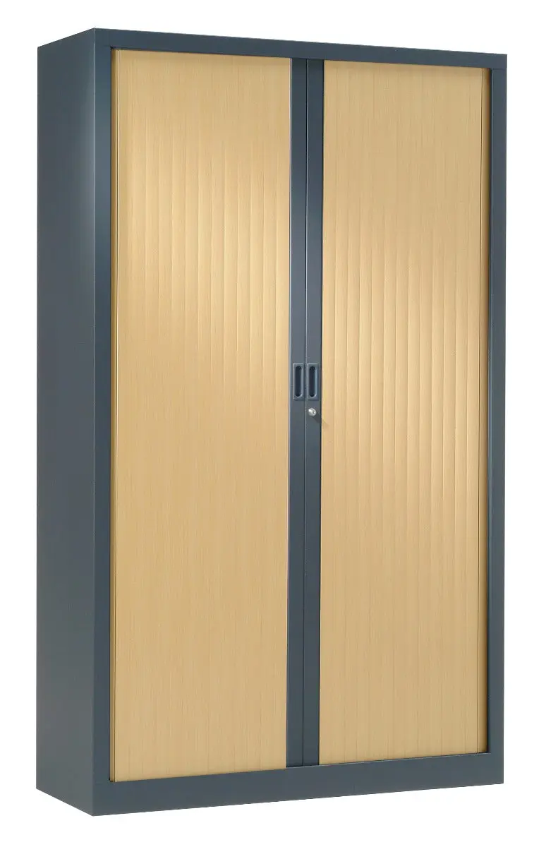 Armoire Haute 1.98 X 1.00 M Rideaux Bois