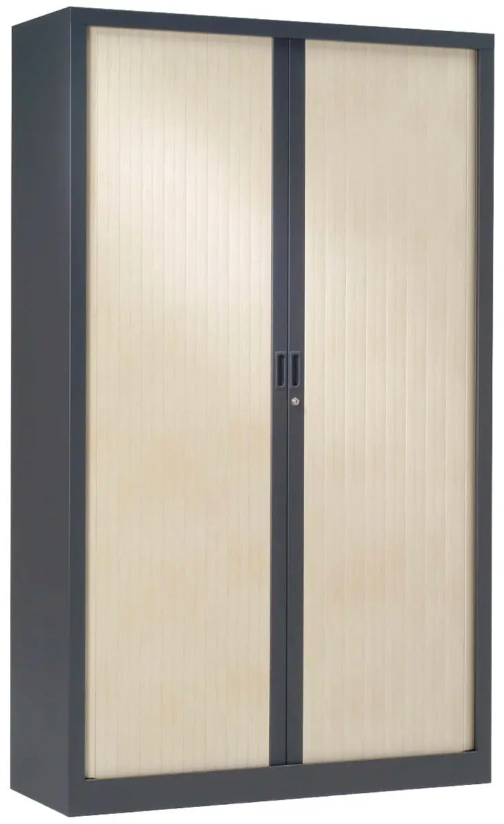 Armoire Haute 1.98 X 1.00 M Rideaux Bois