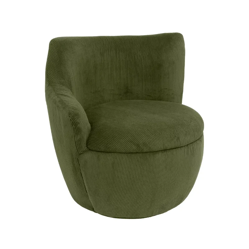 Fauteuil tissu KURLY 1 place