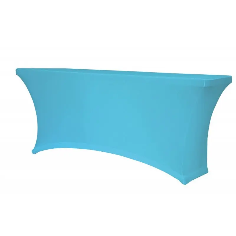 Lot de 2 housses stretch pour table rectangle 180