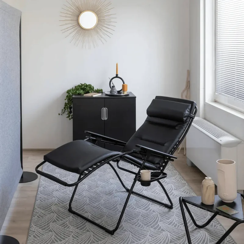 Fauteuil Relax Zéro Gravité, Cuir synthétique - Lafuma Gamme éclipse