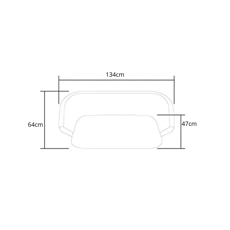 Banquette canapé ARCO en tissu