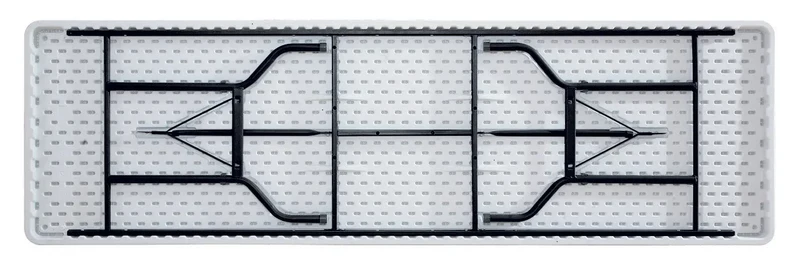 Table polypro 2.44 x 76 cm