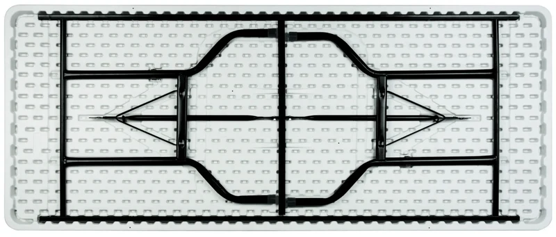 Table pliante plastique plateau noir 183 x 76 cm