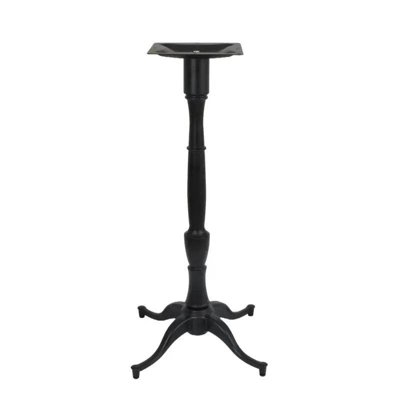pied de table mange-debout fonte noir jim
