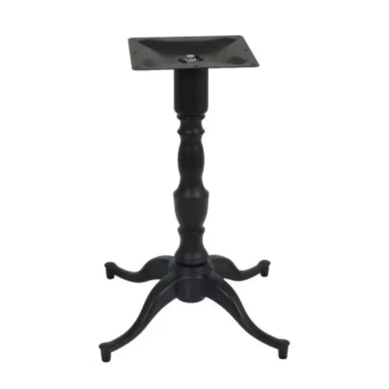 Pied de table Jim 4 branches fonte noir