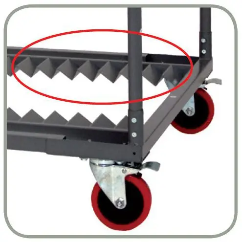 Chariot Cocktailtrolley pour tables cocktail "Classic Collection"