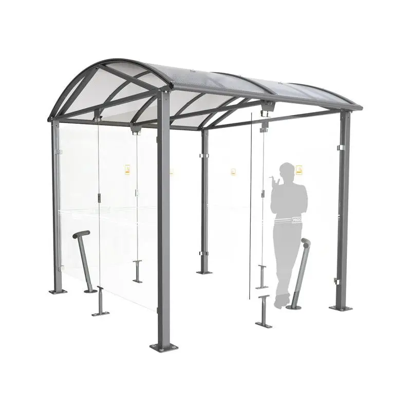 Assis-debout parasol pour abri fumeurs voûte L