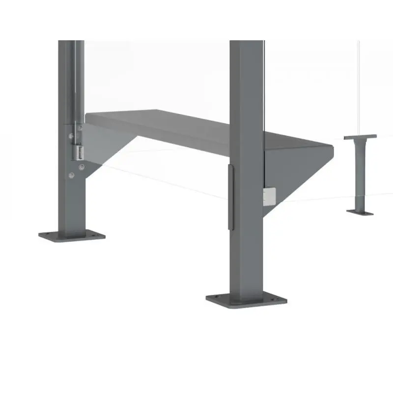 Banquette/tablette pour abri fumeurs