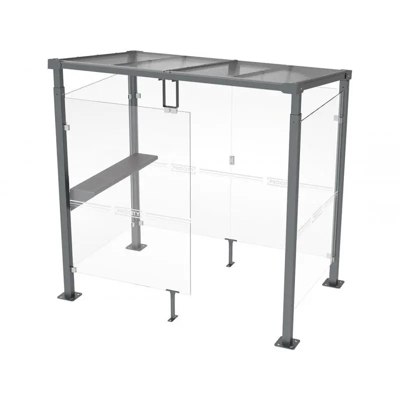 Banquette/tablette pour abri fumeurs