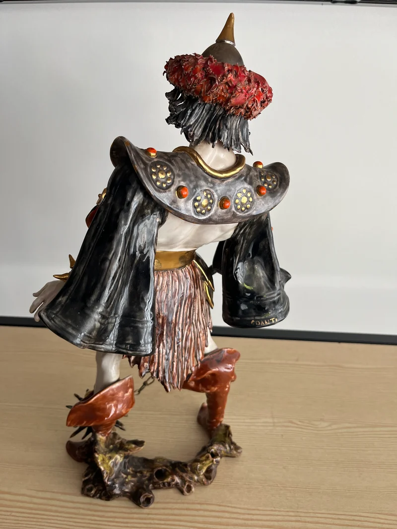 Statue guerrier Mongole signé Goanti