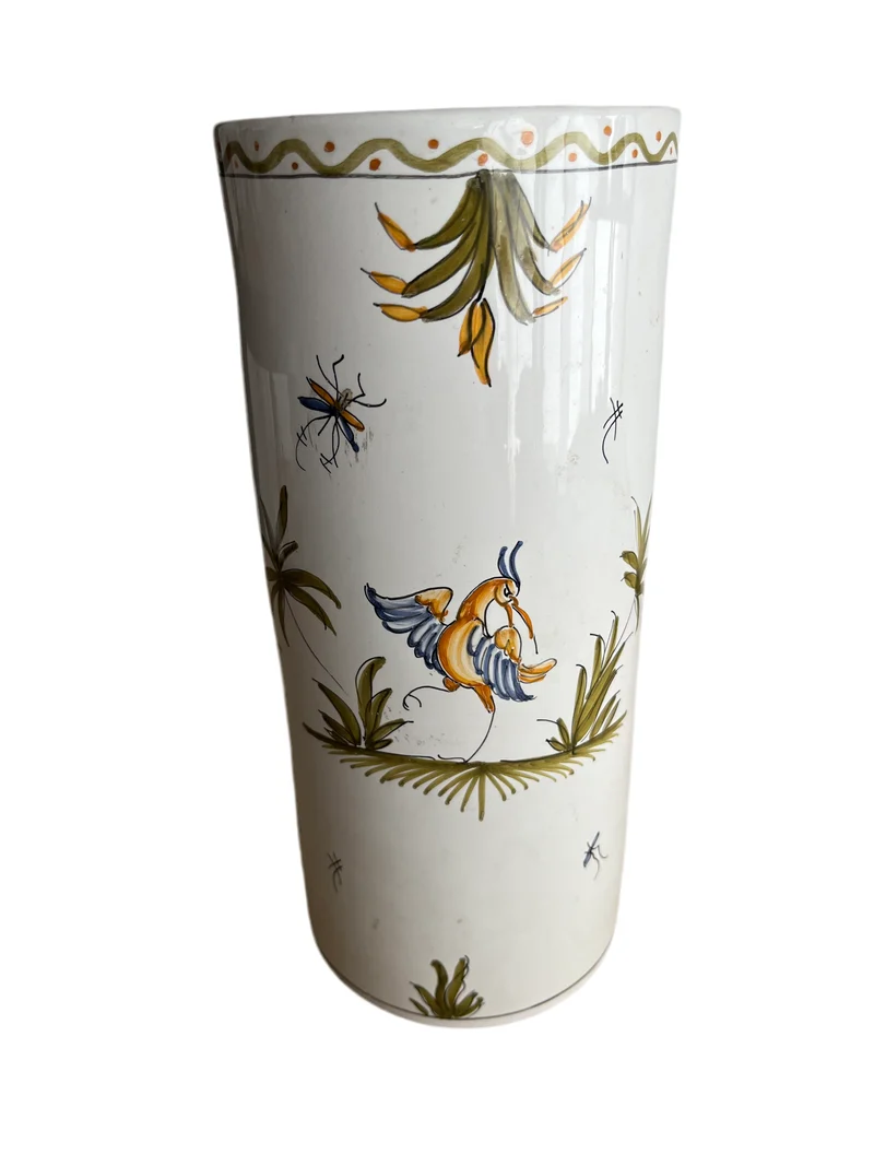 Vase vintage décors moustiers