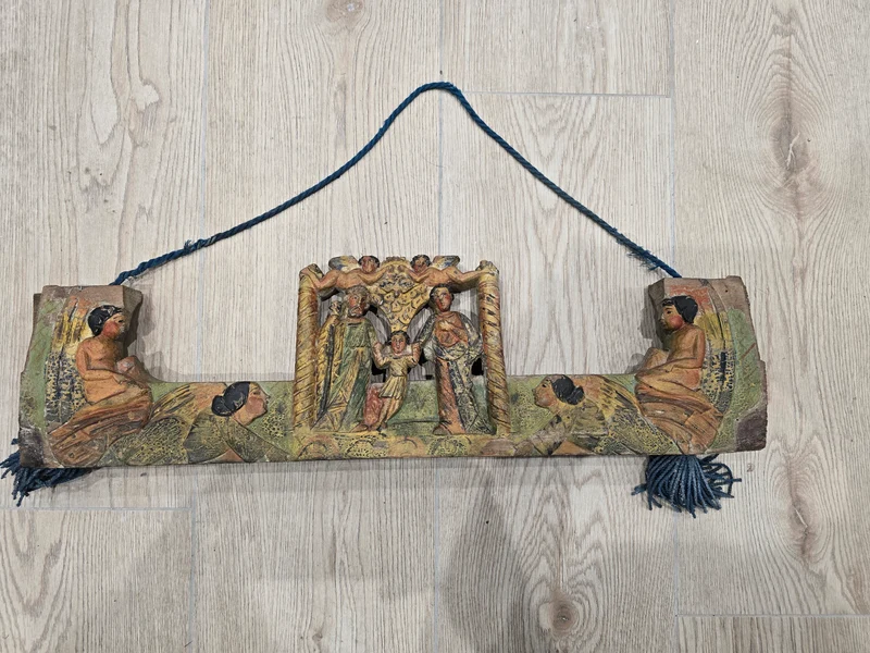 Joue de bœuf sculpté ancienne
