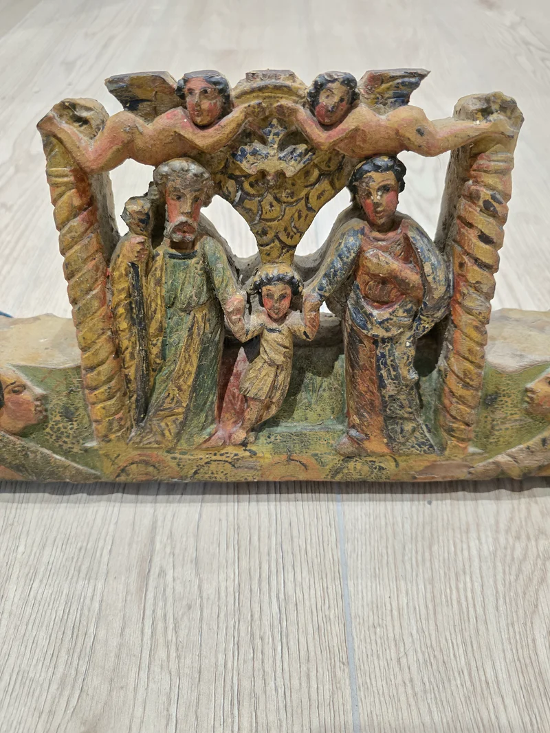 Joue de bœuf sculpté ancienne