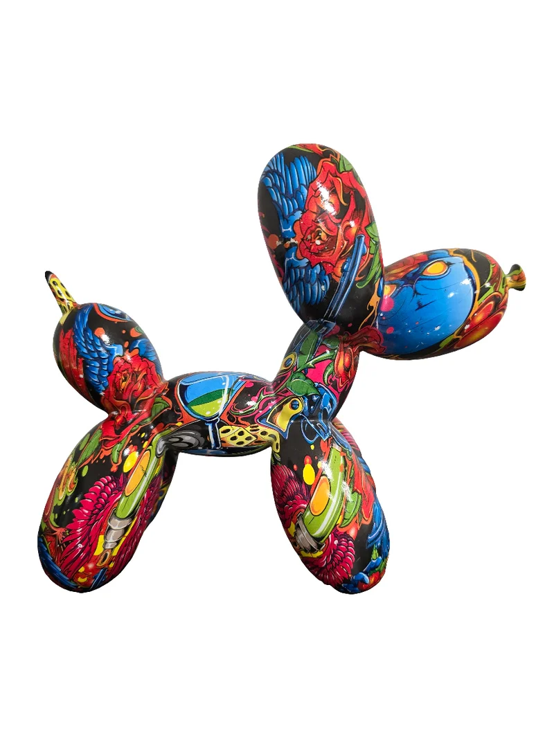 Chien ballon street art