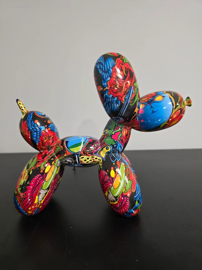 Chien ballon street art